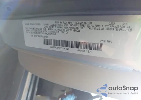 2006 Subaru Outback 3.0R L.l. Bean Edition z USA, uszkodzony, nr VIN 4S4BP86C264325489